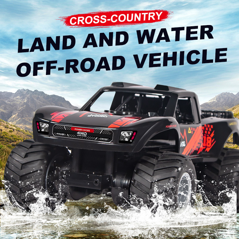 Drone Carrera Rc - Amphibious RC Car 4WD, Waterproof Remote