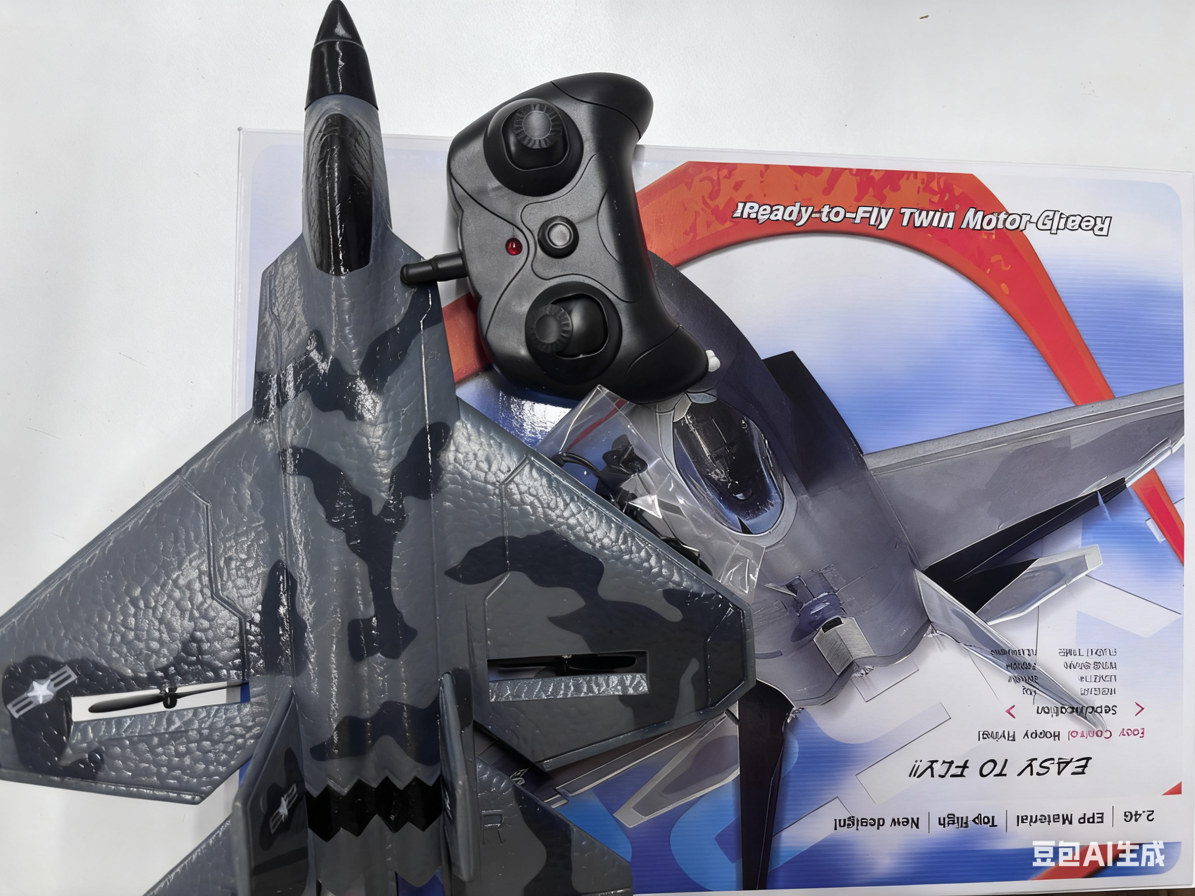 Drone F22 Rc - Fx622 Realistic Fighting Rc Plane Foam
