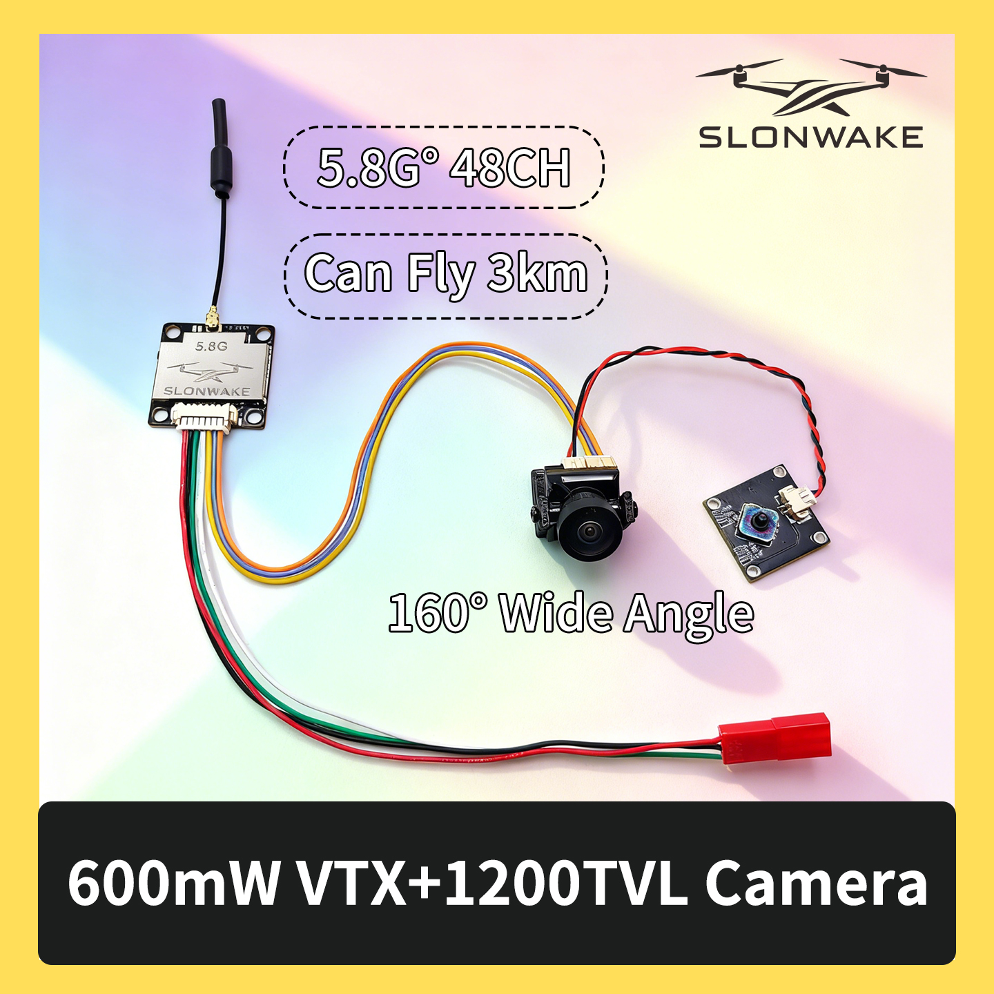 SLONWAKE 5.8G 600mW 7-24V FPV  - огляд і ціна Drone Rc Airplane