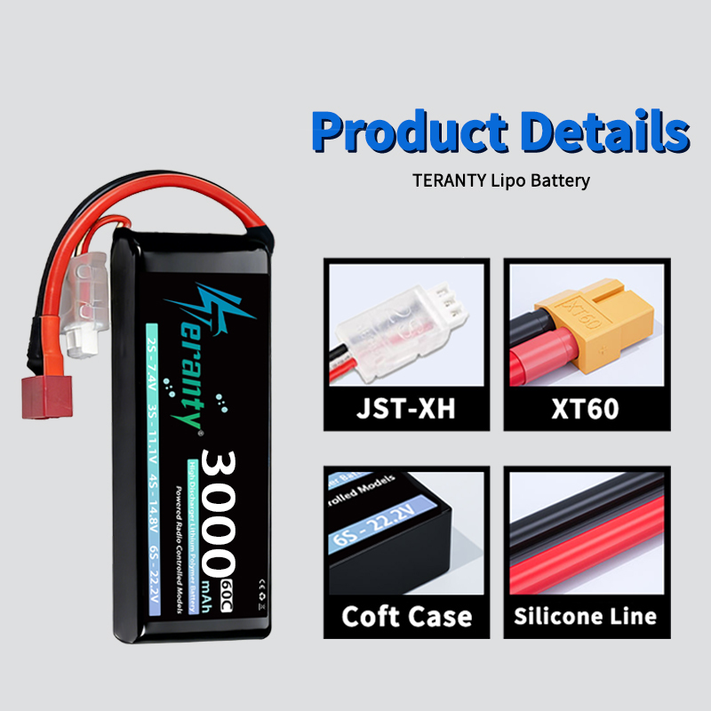 TERANTY 2S 3000mAh Lipo Batter - огляд і ціна Drone Rc Car
