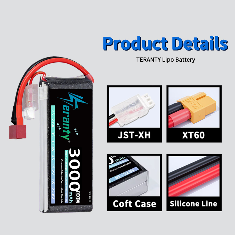 TERANTY 2S 3000mAh Lipo Batter - огляд і ціна Drone Rc Car