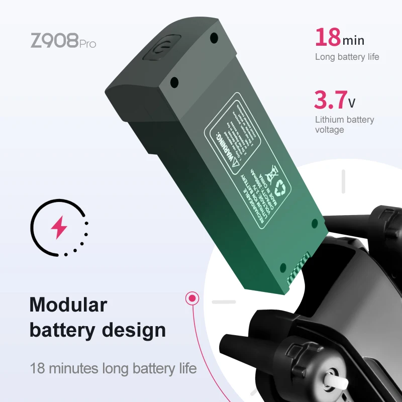 Z908 Pro Max Dron Battery 3.7V - огляд і ціна Dron Rc Quadcopter