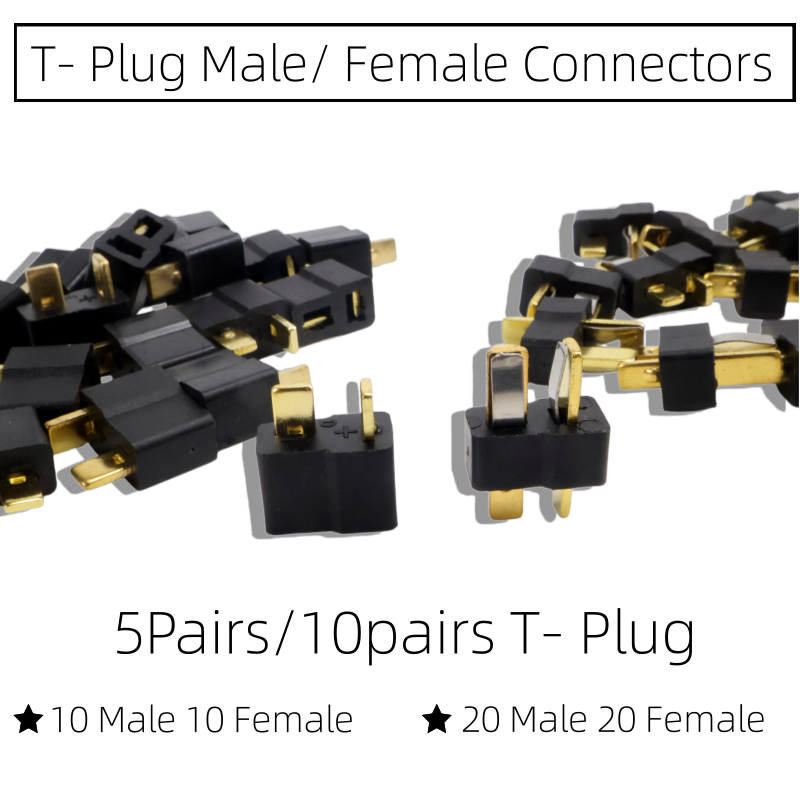T Plug Male Female Connectors  - огляд і ціна Drone Rc Not Connected