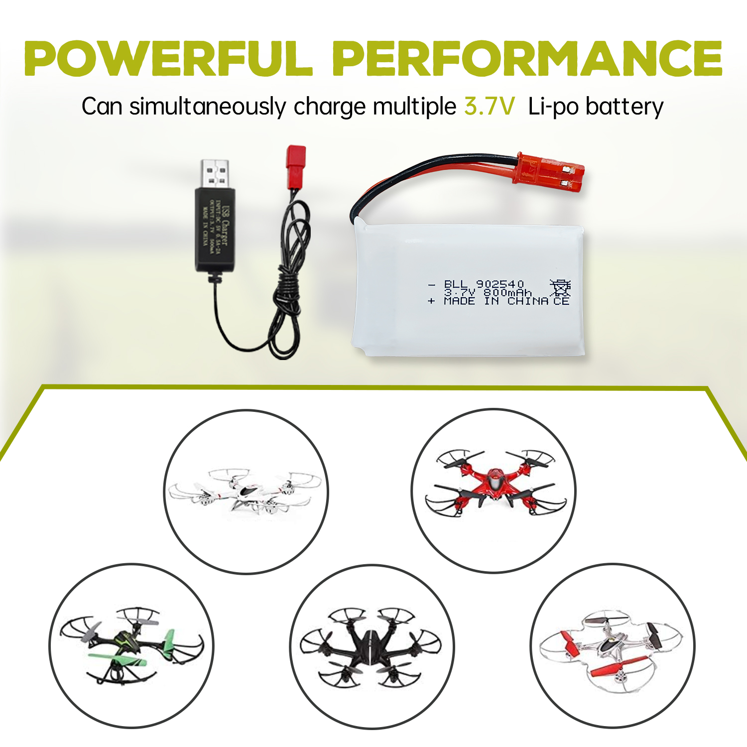 2PCS 3.7V 800mAh Lipo Battery  - огляд і ціна Drone Mjx Rc