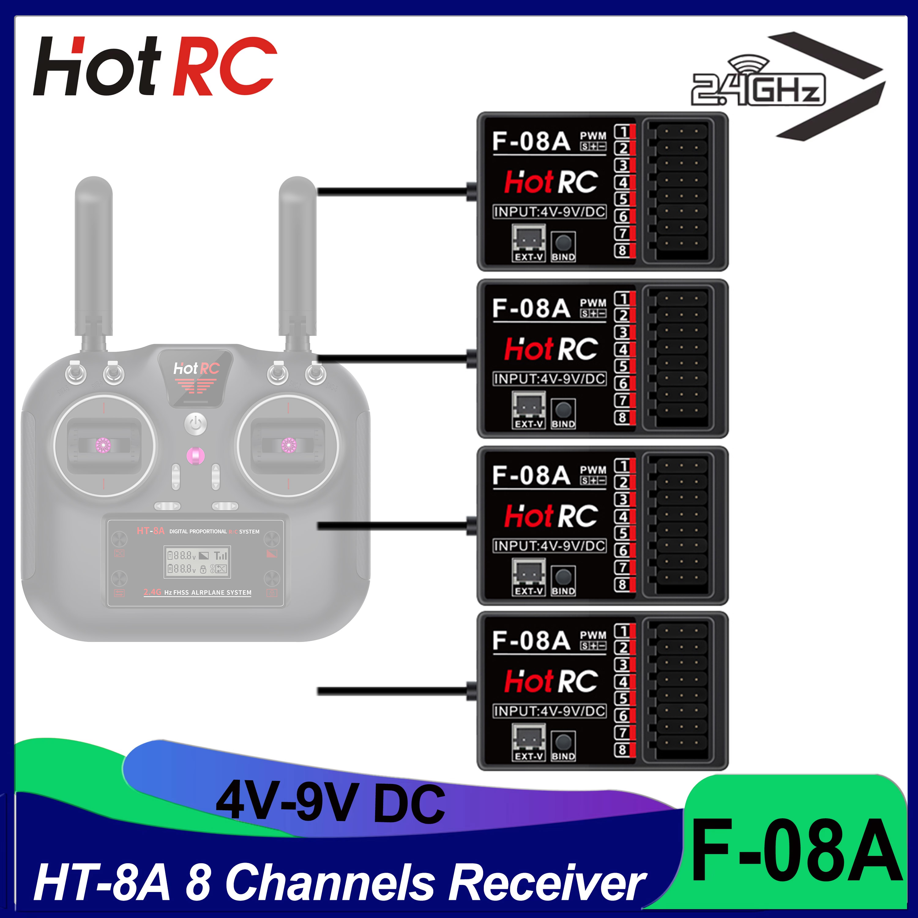 HOTRC RC Model Parts 8 Channel - огляд і ціна Drone Rc Car