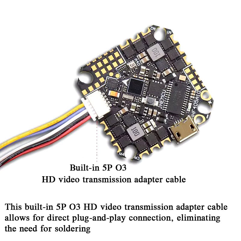 JHEMCU GHF405AIO-HD 40A AIO Fl - огляд і ціна Drone Rc Racing