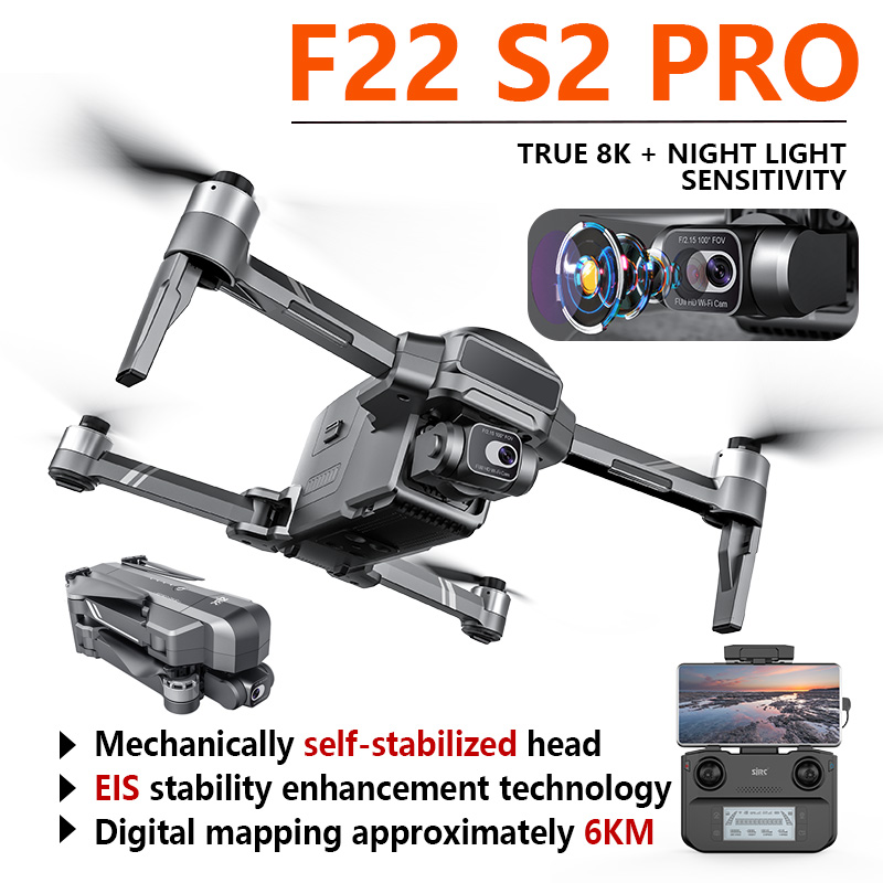 F22 S2 PRO Profesional HD Came - огляд і ціна Drone F22 Rc