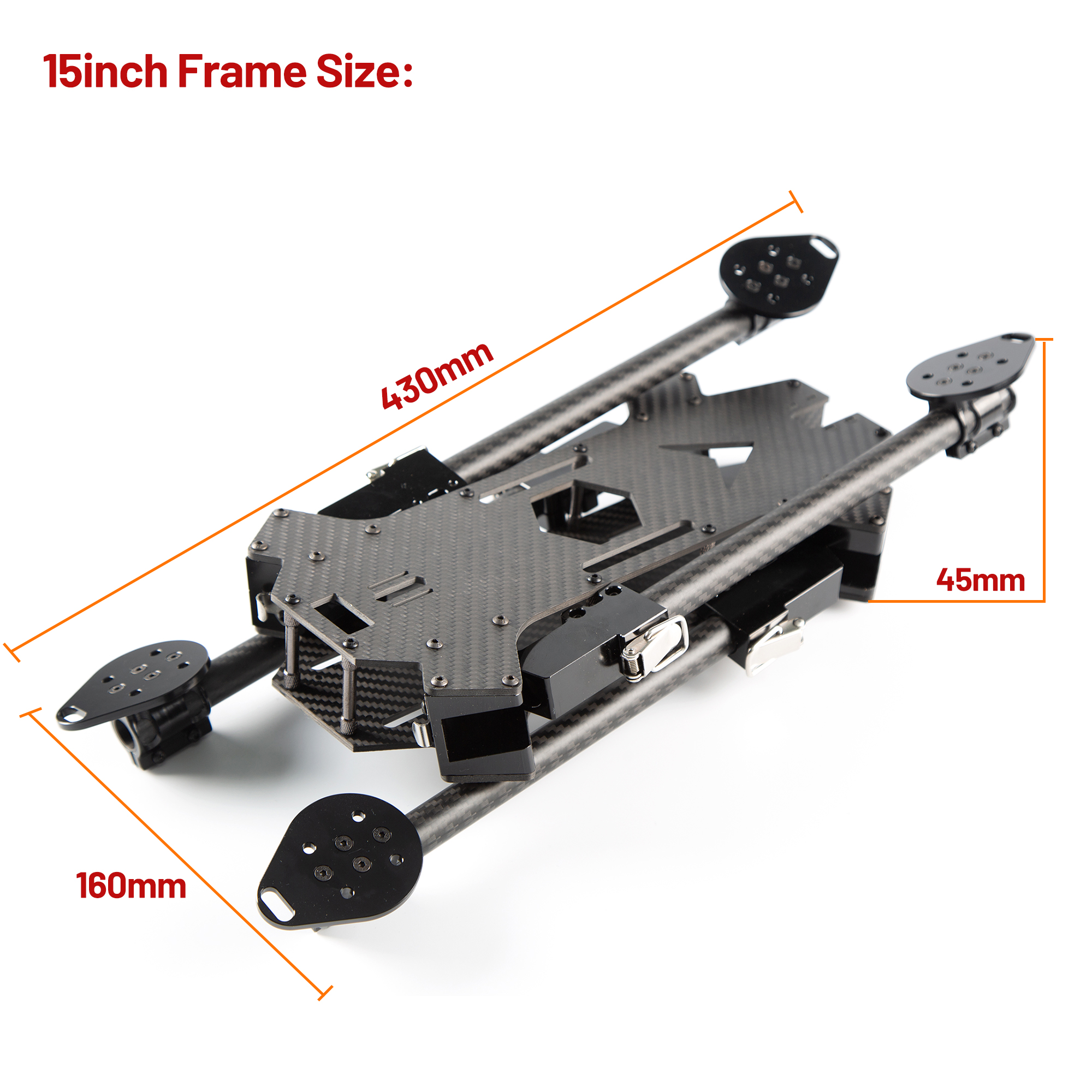 15inch /17inch FPV Carbon Fibe - огляд і ціна Drone Rc Accessories