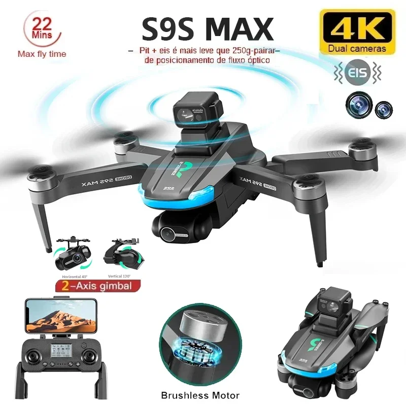 NEW S9S MAX MINI Drone 4K 2-Ax - огляд і ціна Dron Rc Quadcopter