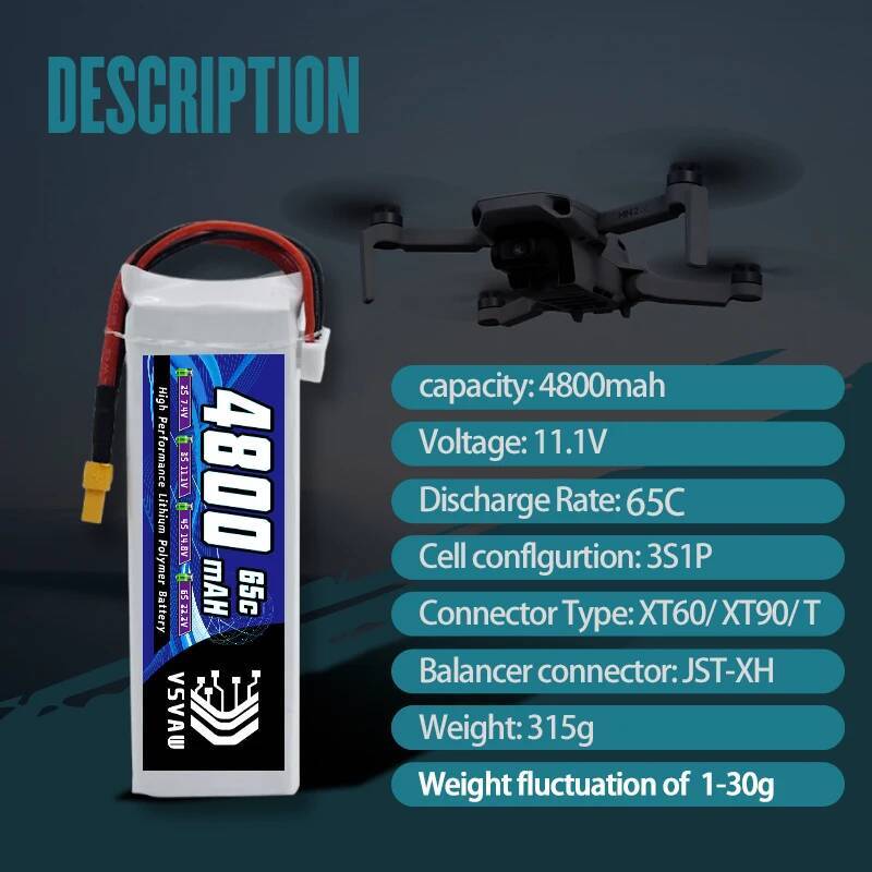 VSVAW 3S Lipo Battery for FPV  - огляд і ціна Drone Rc Boat