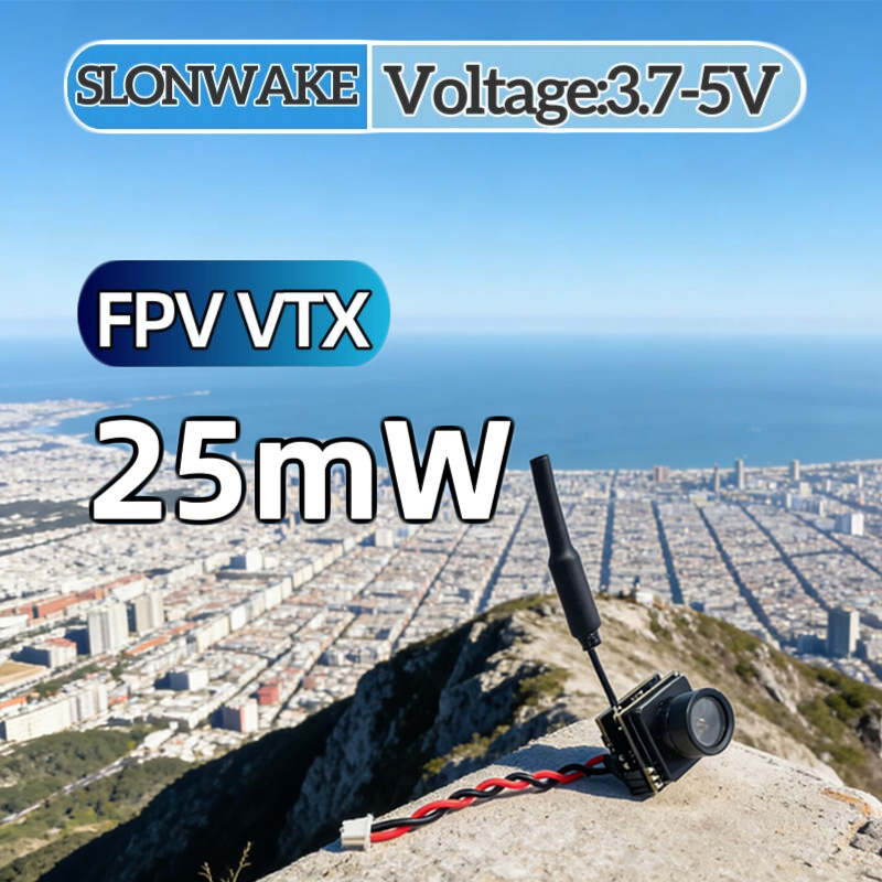 SLONWAKE FPV 25mW power simula - огляд і ціна Drone Rc Airplane