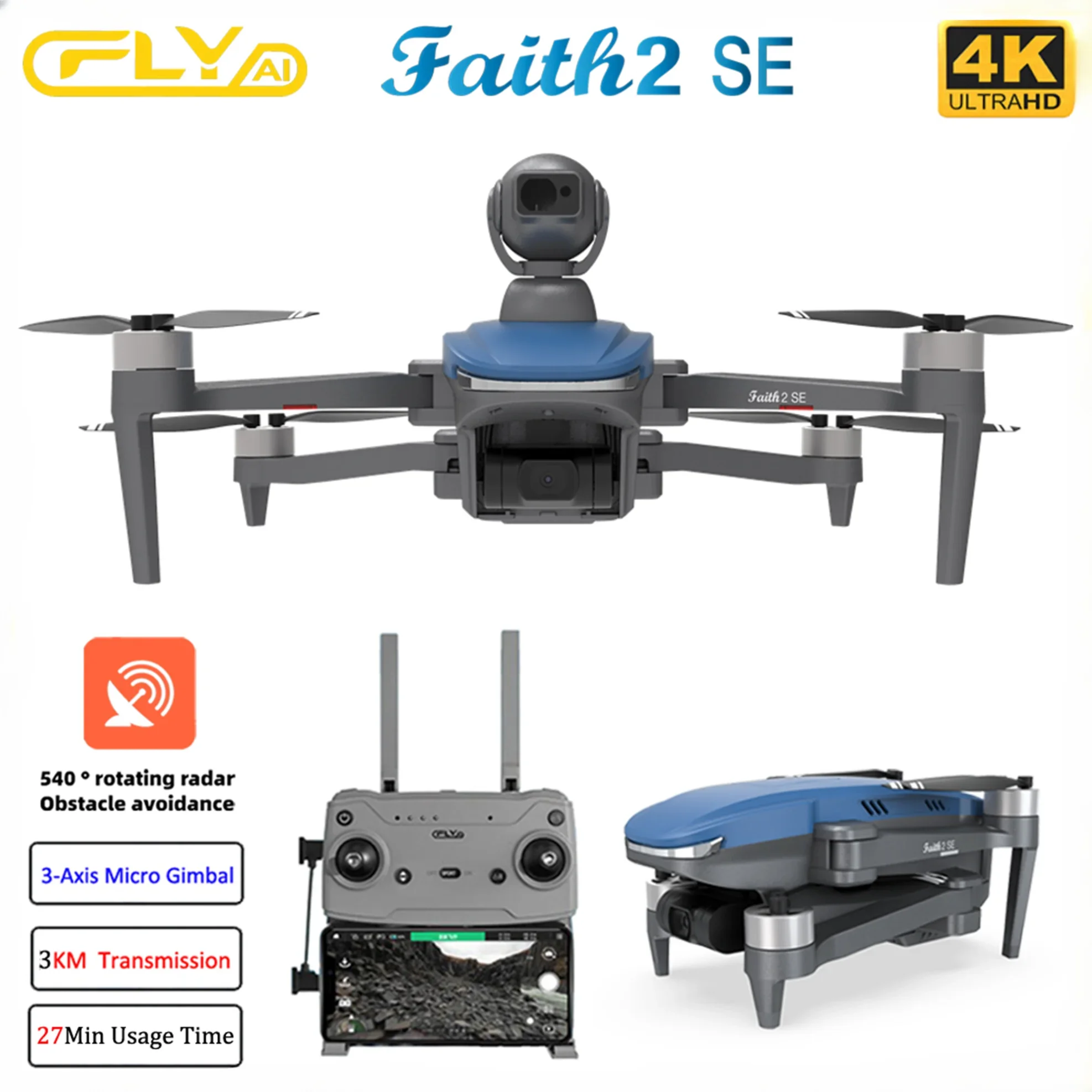 Faith 2 SE With 540° Obstacle  - огляд і ціна Drone F22 Rc