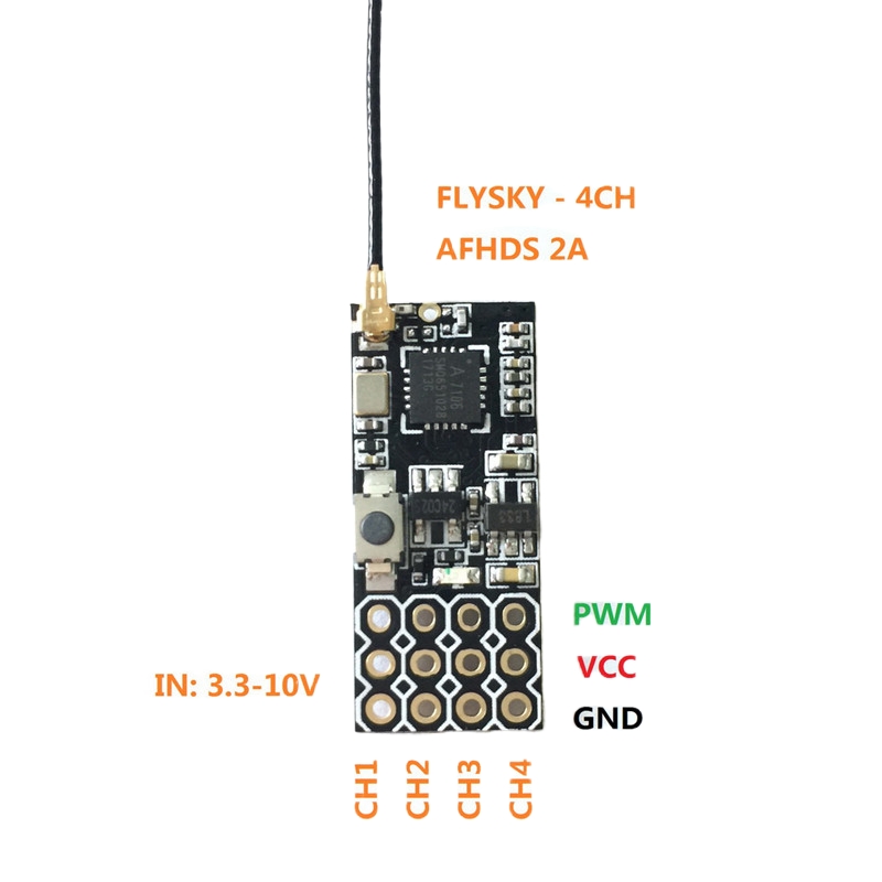 Flysky FS2A Mini Receiver 4CH  - огляд і ціна Drone Rc Mini