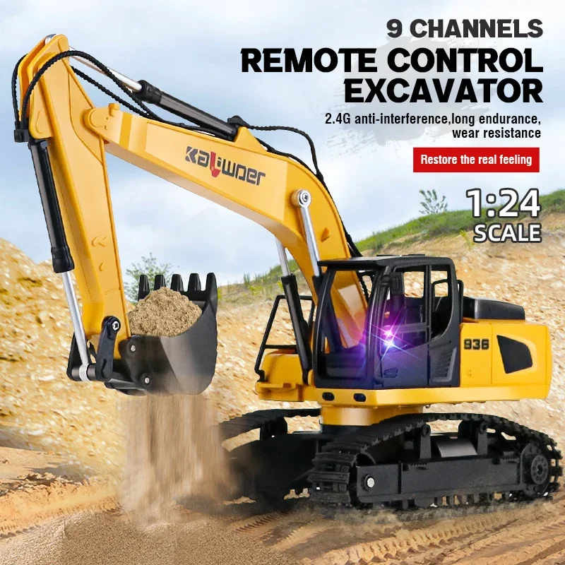 Huina Rc Excavator 1/24 9Ch Re - огляд і ціна Drone Vera Rc