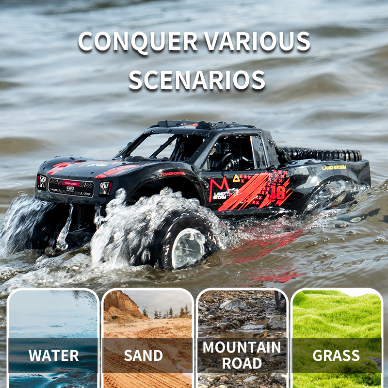 Amphibious RC Car 4WD, Waterpr - огляд і ціна Drone Carrera Rc