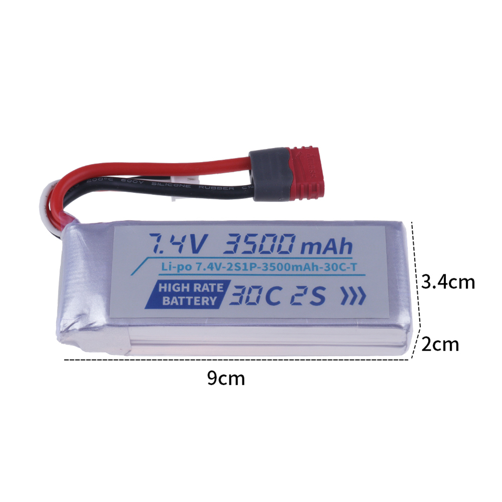 2S 7.4V Lipo Battery 3500mAh F - огляд і ціна Drone Mjx Rc