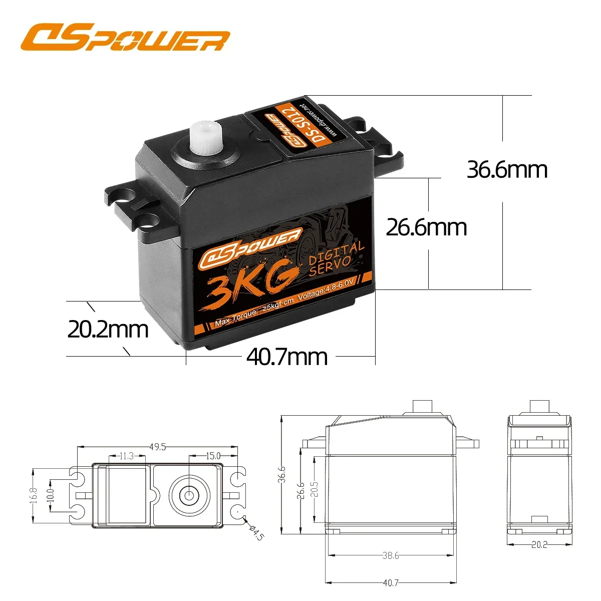 DSpower 3KG Plastic Gear Water - огляд і ціна Drone Rc Car