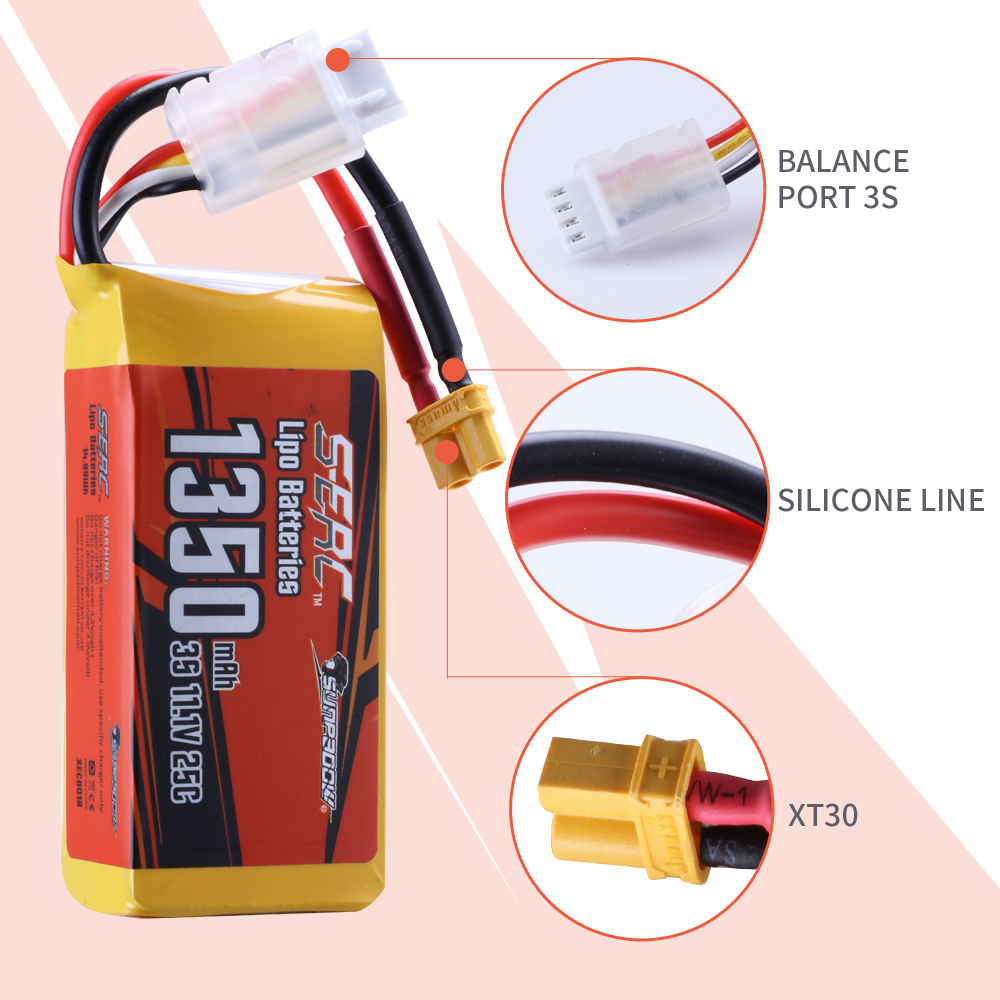 Sunpadow 3S 1350mAh RC Lipo Ba - огляд і ціна Drone Rc Boat