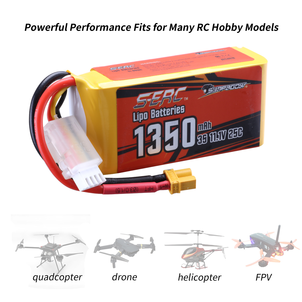 Sunpadow 3S 1350mAh RC Lipo Ba - огляд і ціна Drone Rc Boat
