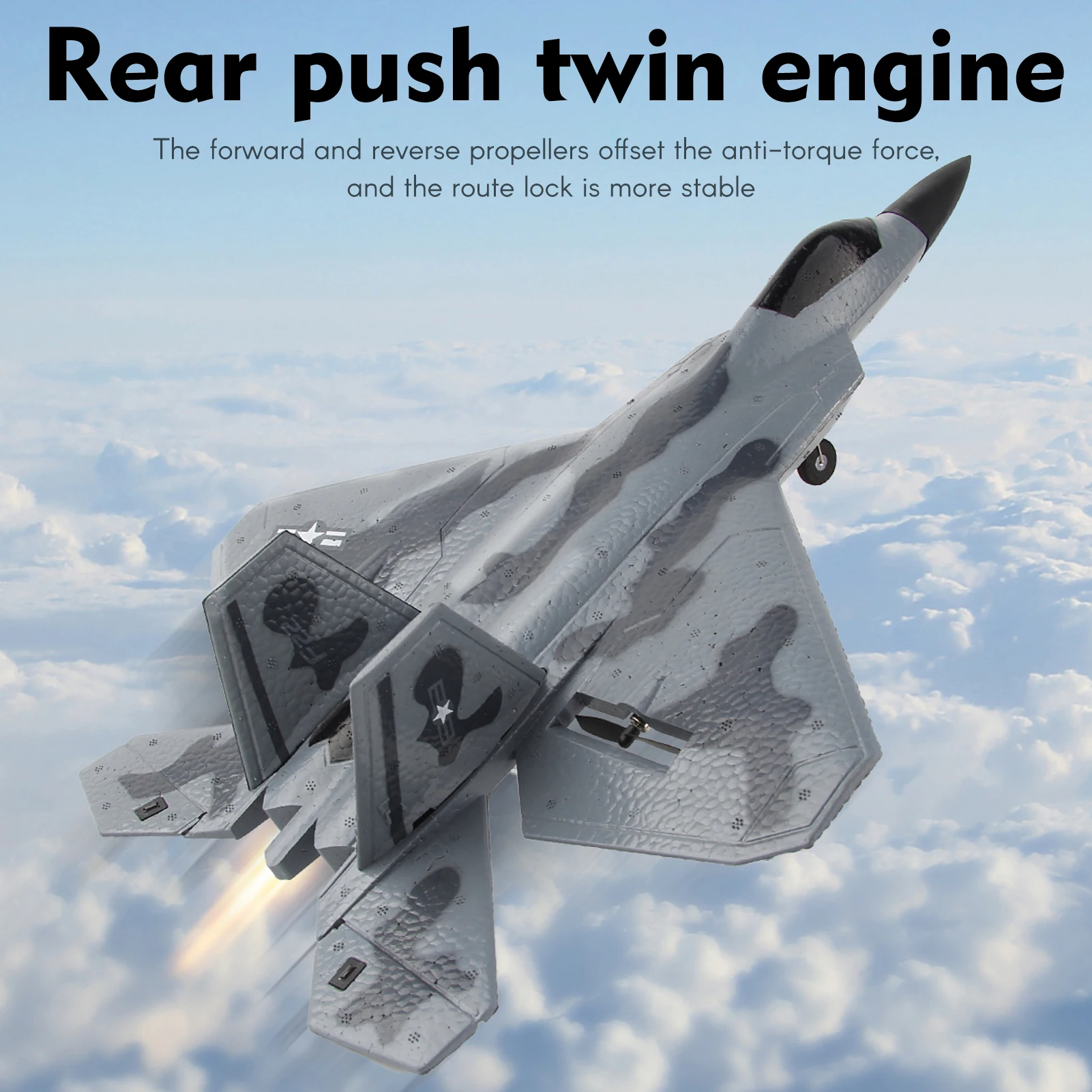 Foam RC Aircraft F22 Fighter R - огляд і ціна Drone F22 Rc