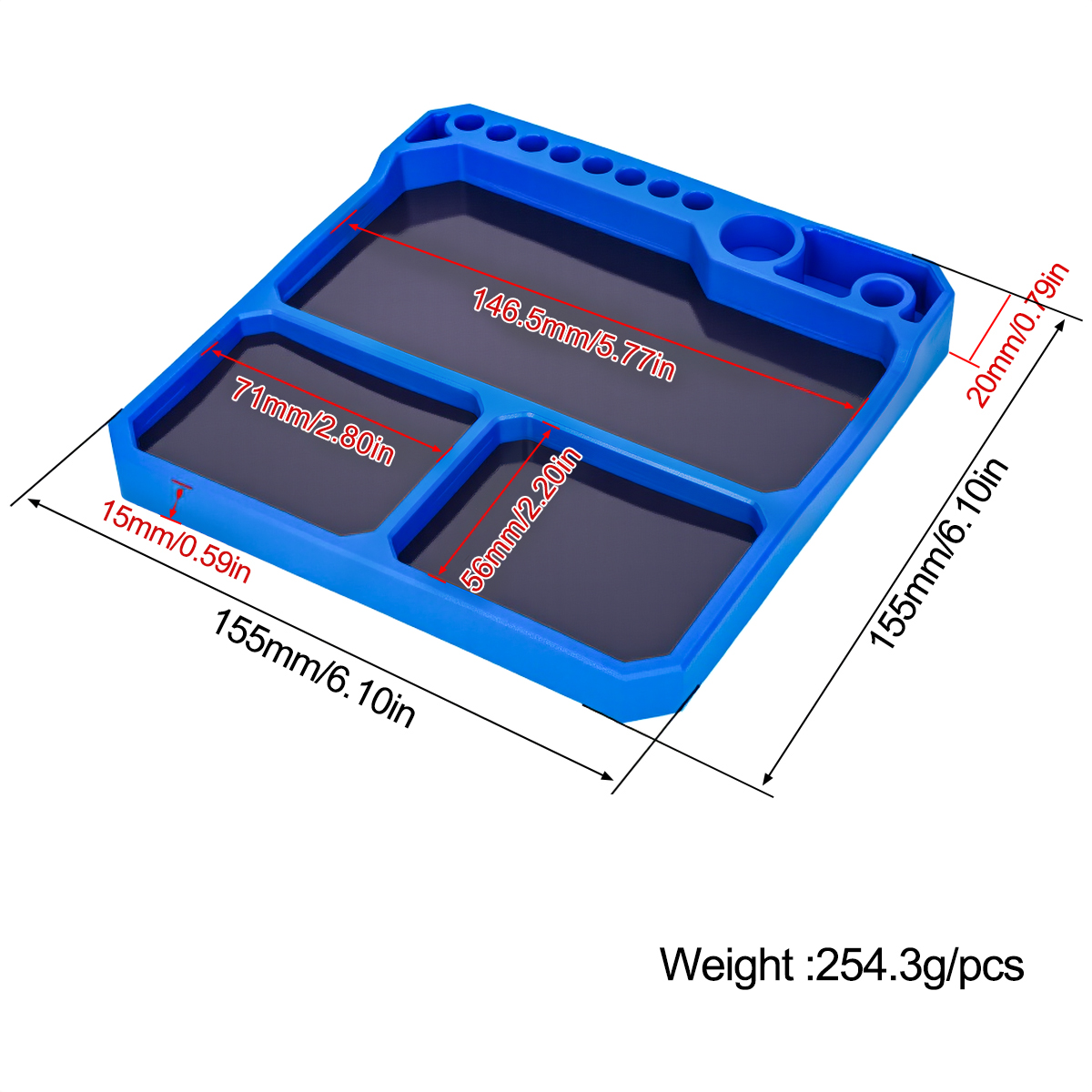 1Pcs Silicone Parts Tray with  - огляд і ціна Drone Rc Car
