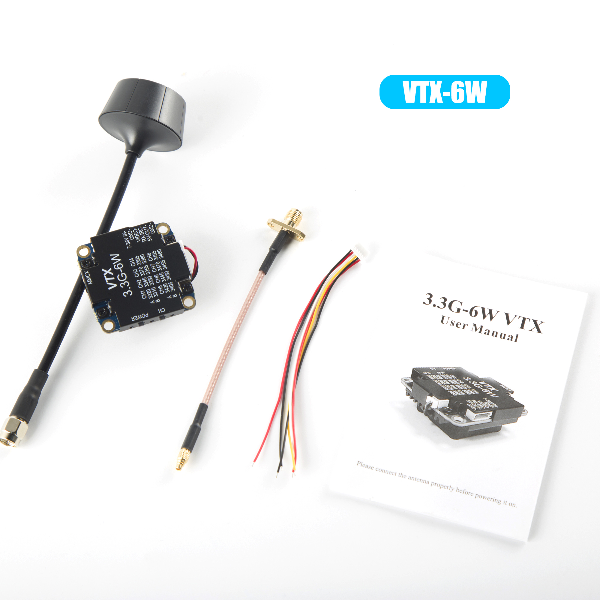 FPV Video Transmitter 3.3G 6W  - огляд і ціна Drone Rc Airplane
