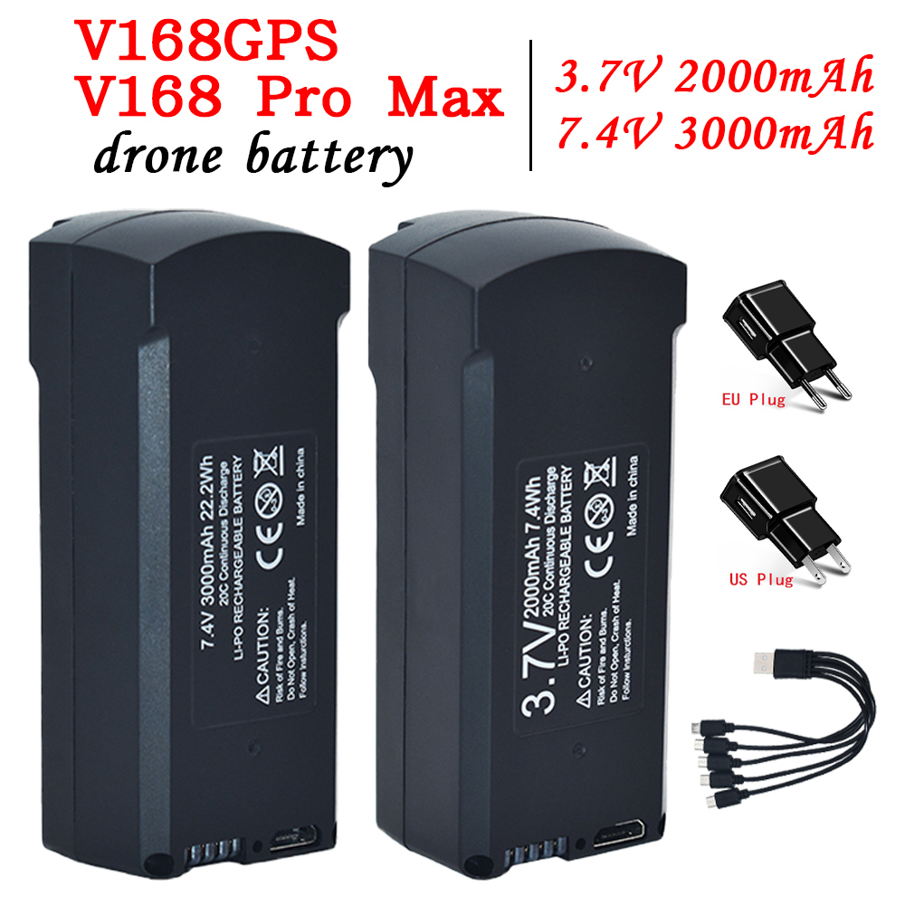 GPS V198 7.4V 3000mAh Battery  - огляд і ціна Drone Rc Accessories