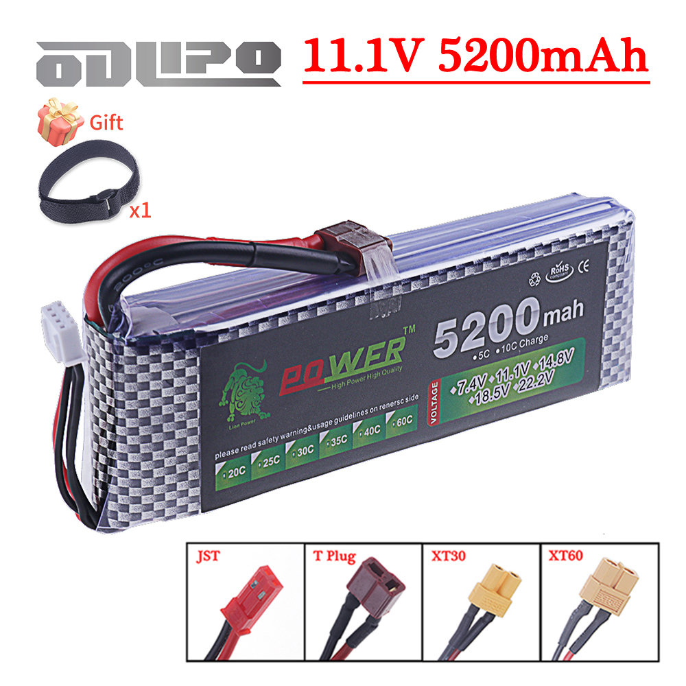 3S Lipo Battery 11.1V 5200mah  - огляд і ціна Drone Rc Car