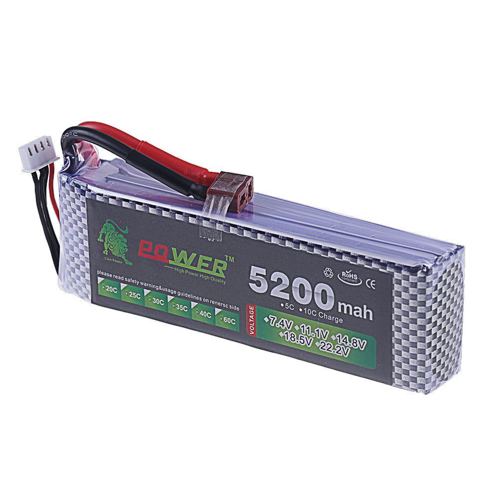 3S Lipo Battery 11.1V 5200mah  - огляд і ціна Drone Rc Car