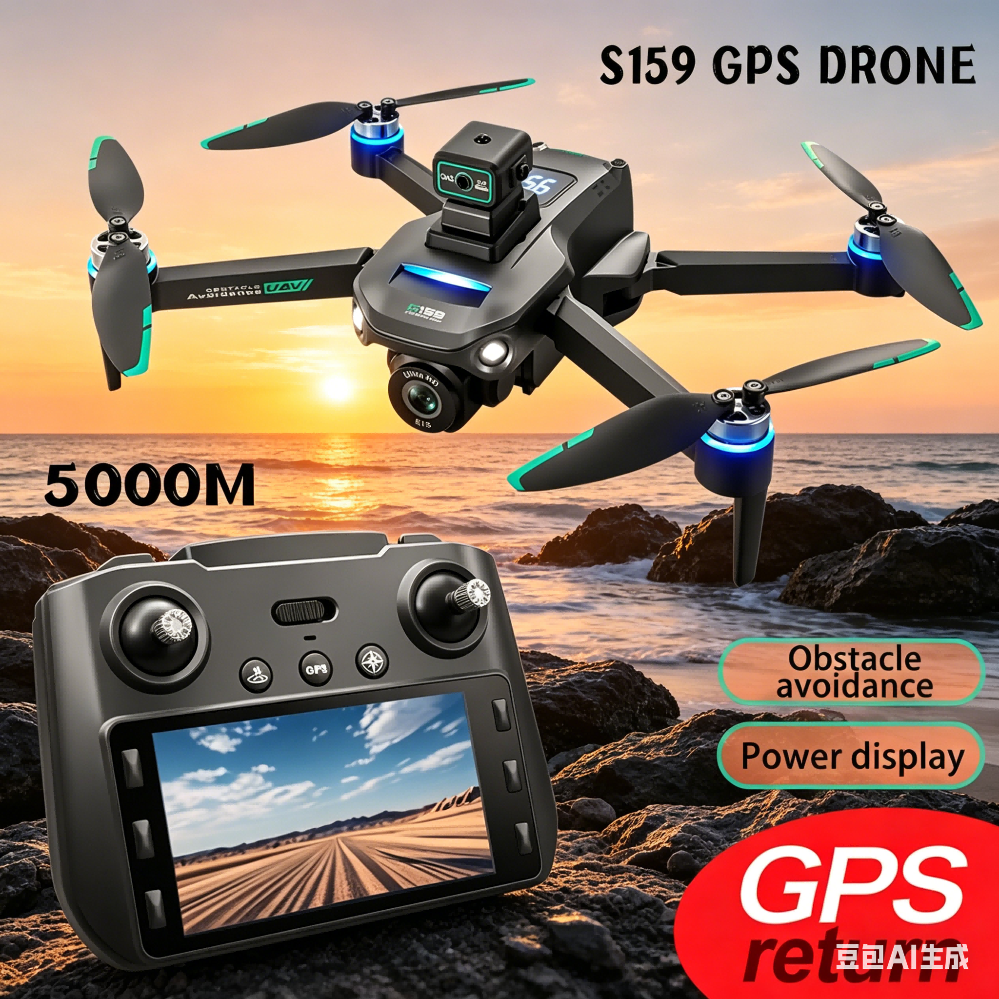 S159 GPS Drone 4K Profesional  - огляд і ціна Dron Rc Quadcopter