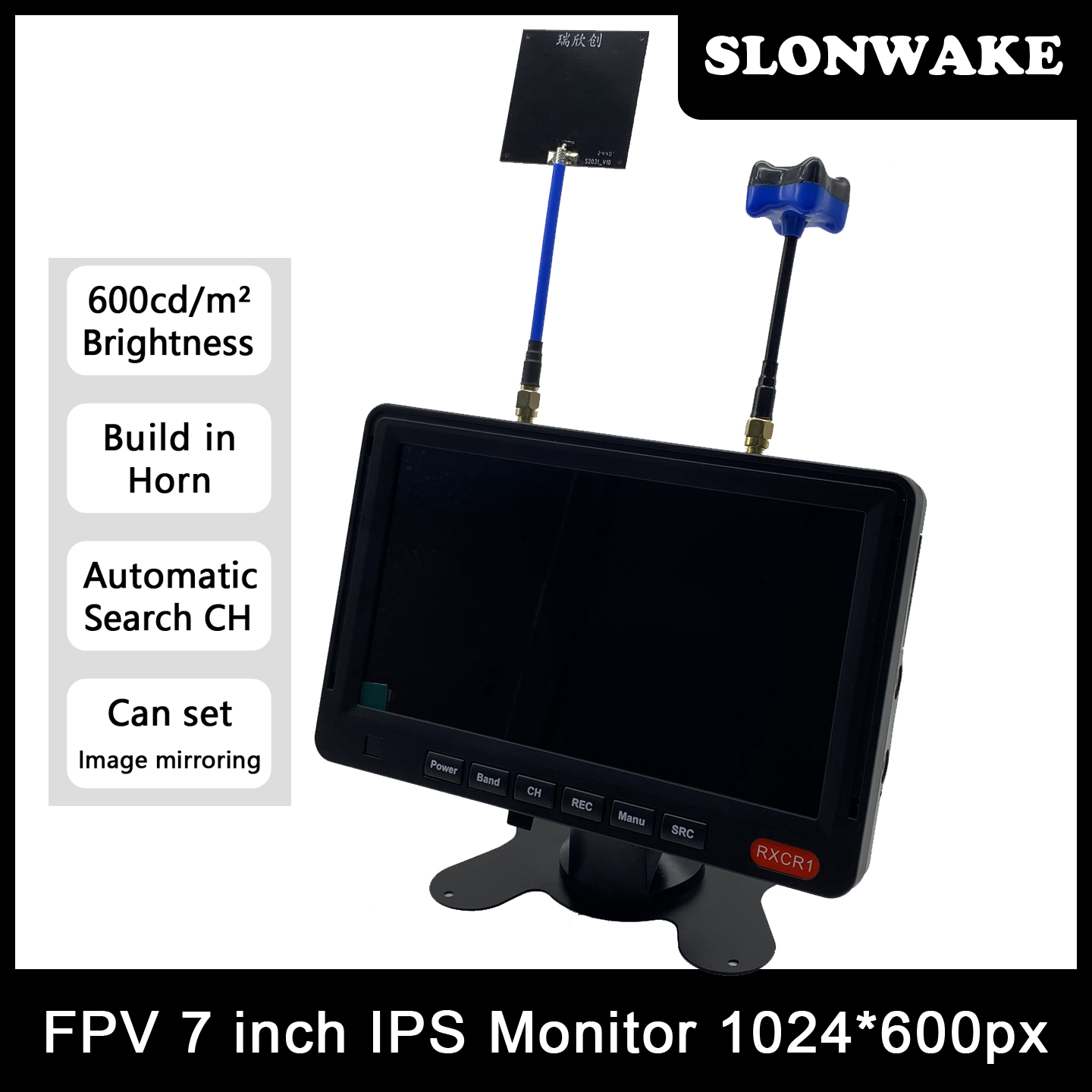 5.8G 48CH 7 Inch FPV Monitor 1 - огляд і ціна Fpv Camera Cmos